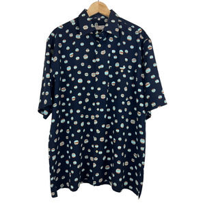 Georg Roth of Germany Abstract Geometric Psychedelic Hawaiian Camp Rockabilly XL